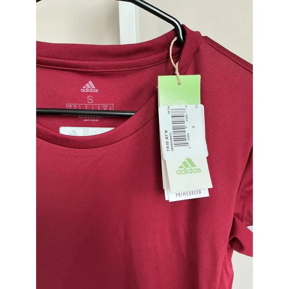 Adidas Men's Red Activewear Short Sleeve Top Size S NWT - Picture 3 of 5